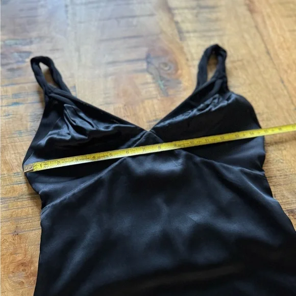 RtA Cali Slip Mini Dress 100% Silk Black Elegant Black Mini Dress Size 0